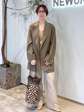 SAYAさん(レディース・159cm)の冬コーディネート