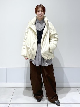 「アイテム（キャミソール）」を使った、SAYAさん（レディース・159cm・30代）の秋コーディネート