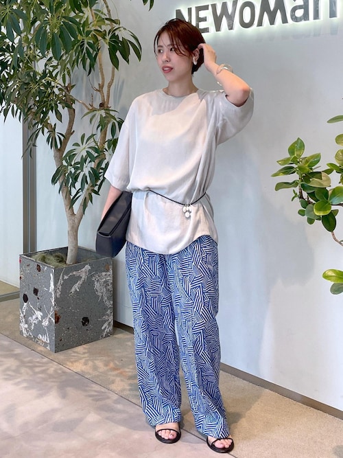 SALON adam et rope リバティーコラボパンツ SALON adam et rope' パンツ リバティイージーパンツ レディース