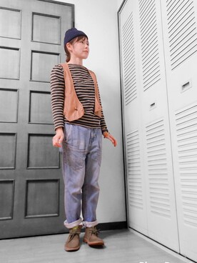 mercibeaucoup,(メルシーボークー)のデニムパンツを使った人気 取寄 サルエルデニム のびのびパンツ メルシーボークー デニム/ジーンズ