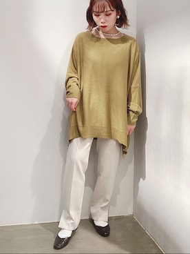 「AMERICAN HOLIC（アメリカンホリック）のアイテム（その他パンツ）」を使った、erinaさん（レディース・148cm）の秋コーディネート