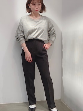 「AMERICAN HOLIC（アメリカンホリック）のアイテム（その他パンツ）」を使った、erinaさん（レディース・148cm）の秋コーディネート