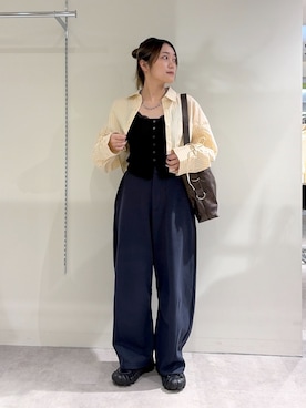 「FREE'S MART（フリーズマート）のアイテム」を使った、kurumi_.mfmさん（レディース・158cm）の夏コーディネート