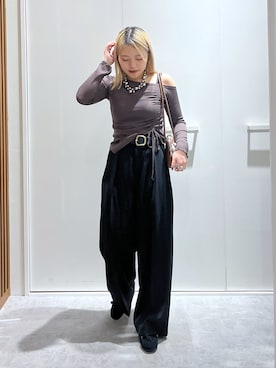「アイテム（キャミソール）」を使った、kurumi_.mfmさん（レディース・158cm）の秋コーディネート