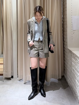 「FREE'S MART（フリーズマート）のアイテム（パンツ）」を使った、kurumi_.mfmさん（レディース・158cm）の春コーディネート