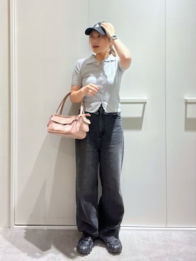 「Onitsuka Tiger（オニツカタイガー）のアイテム」を使った、kurumi_.mfmさん（レディース・158cm）の夏コーディネート