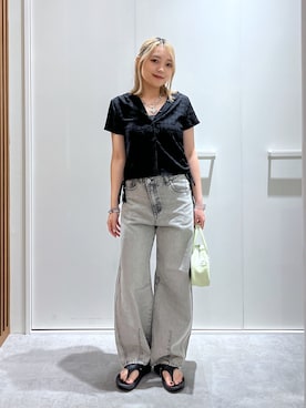 「FREE'S MART（フリーズマート）のアイテム」を使った、kurumi_.mfmさん（レディース・158cm）の夏コーディネート