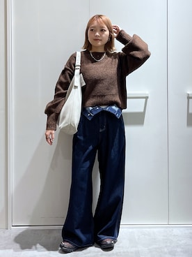 「FREE'S MART（フリーズマート）のアイテム」を使った、kurumi_.mfmさん（レディース・158cm）の秋コーディネート