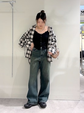 「FREE'S MART（フリーズマート）のアイテム」を使った、kurumi_.mfmさん（レディース・158cm）の夏コーディネート