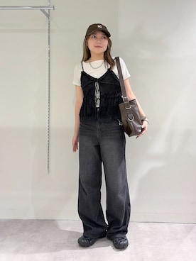 「FREE'S MART（フリーズマート）のアイテム」を使った、kurumi_.mfmさん（レディース・158cm）の夏コーディネート