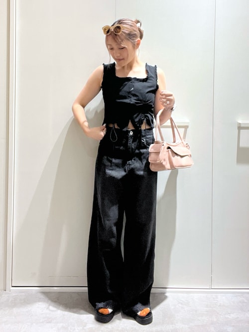 セール】［MFM］リボンカットジャガードチュニック（シャツ
