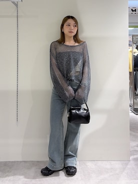 「FREE'S MART（フリーズマート）のアイテム（パンツ）」を使った、kurumi_.mfmさん（レディース・158cm）の春コーディネート