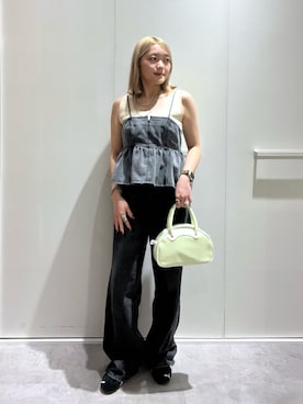 「アイテム（タンクトップ）」を使った、kurumi_.mfmさん（レディース・158cm）の夏コーディネート