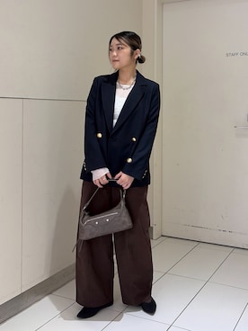 「FREE'S MART（フリーズマート）のアイテム（パンツ）」を使った、kurumi_.mfmさん（レディース・158cm）の秋コーディネート