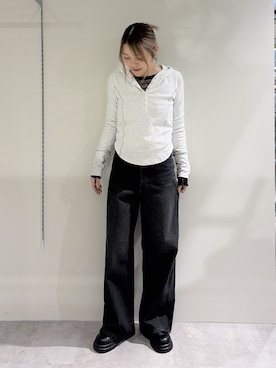 「FREE'S MART（フリーズマート）のアイテム（パンツ）」を使った、kurumi_.mfmさん（レディース・158cm）の春コーディネート