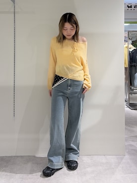 「FREE'S MART（フリーズマート）のアイテム（パンツ）」を使った、kurumi_.mfmさん（レディース・158cm）の春コーディネート