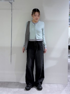 「FREE'S MART（フリーズマート）のアイテム（パンツ）」を使った、kurumi_.mfmさん（レディース・158cm）の春コーディネート