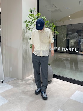 「アーバンリサーチ」｜「アイテム（キャップ）」を使った、yosk1028さん（メンズ・180cm）の春コーディネート