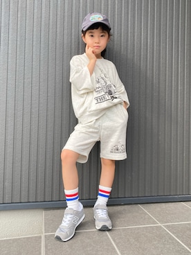 「アイテム（パンツ）」を使った、tamapicoさん（キッズ・110cm）の秋コーディネート