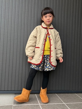 「アイテム（ジャケット/アウター）」を使った、tamapicoさん（キッズ・120cm）の冬コーディネート