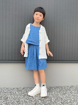 「アイテム（ワンピース/ドレス）」を使った、tamapicoさん（キッズ・110cm）の秋コーディネート