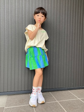 「アイテム（レッグウェア）」を使った、tamapicoさん（キッズ・110cm）の夏コーディネート