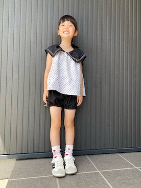 「アイテム（レッグウェア）」を使った、tamapicoさん（キッズ・110cm）の夏コーディネート