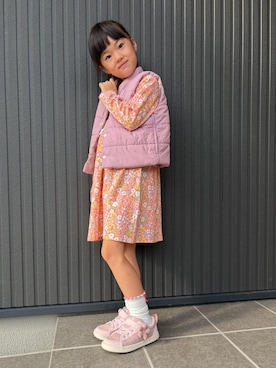 「アイテム（ワンピース/ドレス）」を使った、tamapicoさん（キッズ・110cm）の秋コーディネート