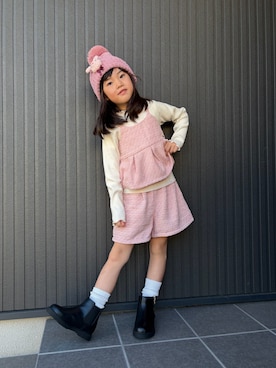 「アイテム（パンツ）」を使った、tamapicoさん（キッズ・110cm）の秋コーディネート