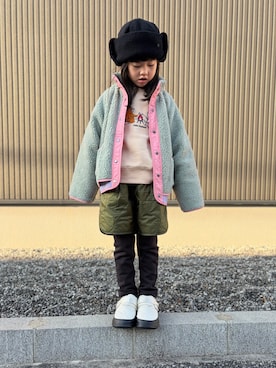 「MARKEY'S（マーキーズ）のアイテム」を使った、tamapicoさん（キッズ・120cm）の冬コーディネート