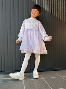 「SLAP SLIP（スラップスリップ）のアイテム」を使った、tamapicoさん（キッズ・120cm）の冬コーディネート