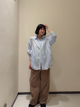 「KBF（ケイビーエフ）のアイテム（タンクトップ）」を使った、わらちゃんさん（レディース・162cm）の夏コーディネート