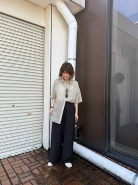 「KBF（ケイビーエフ）のアイテム（シューズ）」を使った、わらちゃんさん（レディース・162cm）の春コーディネート