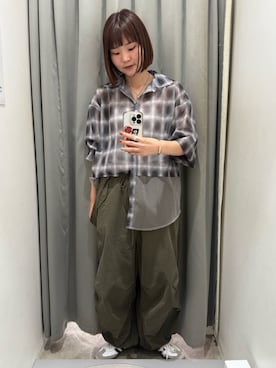 「KBF（ケイビーエフ）のアイテム」を使った、わらちゃんさん（レディース・162cm）の夏コーディネート