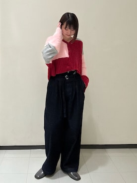 「アイテム（シューズ）」を使った、わらちゃんさん（レディース・162cm）の秋コーディネート