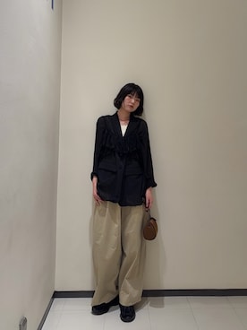 「KBF（ケイビーエフ）のアイテム（タンクトップ）」を使った、わらちゃんさん（レディース・162cm）の夏コーディネート