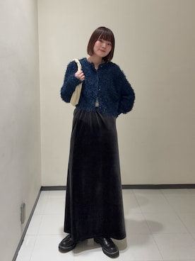 「アイテム（タンクトップ）」を使った、わらちゃんさん（レディース・162cm）の秋コーディネート