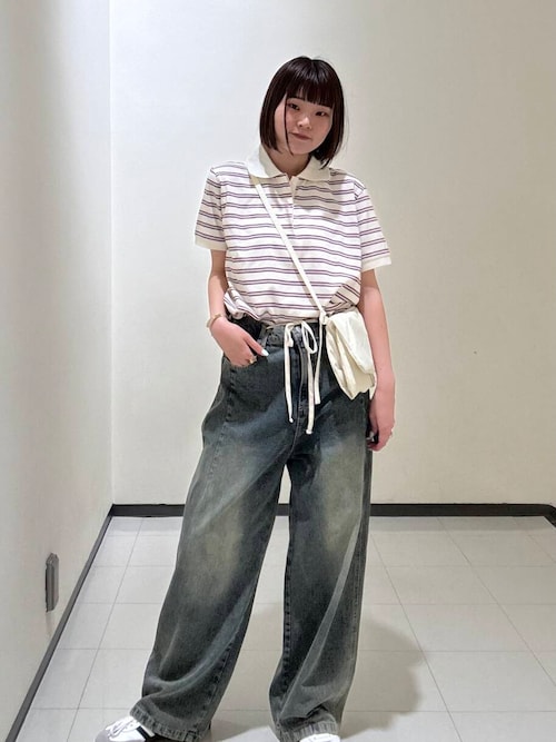 『2サイズ展開』ドローストリングデニム