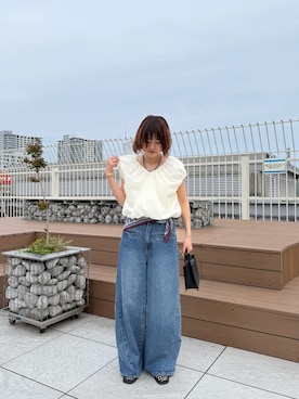 わらちゃんさん（レディース・162cm）の春コーディネート