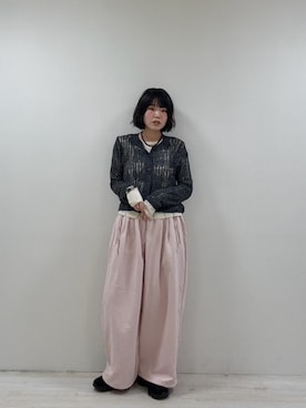 「KBF（ケイビーエフ）のアイテム（トップス）」を使った、わらちゃんさん（レディース・162cm）の秋コーディネート