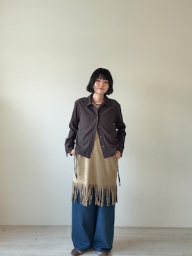 「KBF（ケイビーエフ）のアイテム」を使った、わらちゃんさん（レディース・162cm）の秋コーディネート