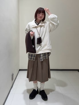 「アイテム（その他トップス）」を使った、わらちゃんさん（レディース・162cm・20代）の冬コーディネート