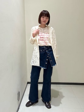 わらちゃんさん（骨格ウェーブ・レディース・162cm・20代）の秋コーディネート