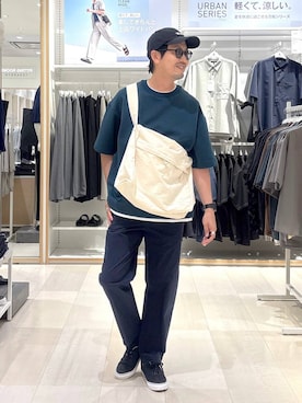 「GLOBAL WORK（グローバルワーク）のアイテム（パンツ）」を使った、ゆーすけさん（メンズ・176cm）の夏コーディネート