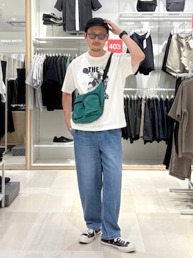 「GLOBAL WORK（グローバルワーク）のアイテム」を使った、ゆーすけさん（メンズ・176cm）の夏コーディネート