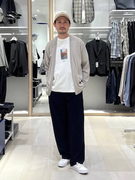 「GLOBAL WORK（グローバルワーク）のアイテム（キャップ）」を使った、ゆーすけさん（メンズ・176cm）の春コーディネート