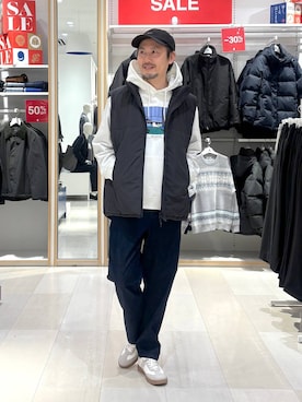 「GLOBAL WORK（グローバルワーク）のアイテム（トップス）」を使った、ゆーすけさん（メンズ・176cm）の冬コーディネート