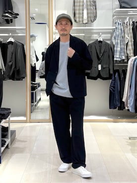 「GLOBAL WORK（グローバルワーク）のアイテム（帽子）」を使った、ゆーすけさん（メンズ・176cm）の春コーディネート