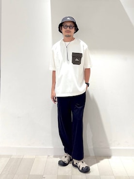 「GLOBAL WORK（グローバルワーク）のアイテム」を使った、ゆーすけさん（メンズ・176cm）の夏コーディネート