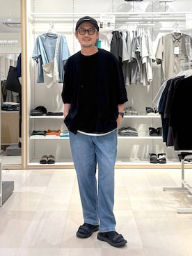 「GLOBAL WORK（グローバルワーク）のアイテム」を使った、ゆーすけさん（メンズ・176cm）の夏コーディネート